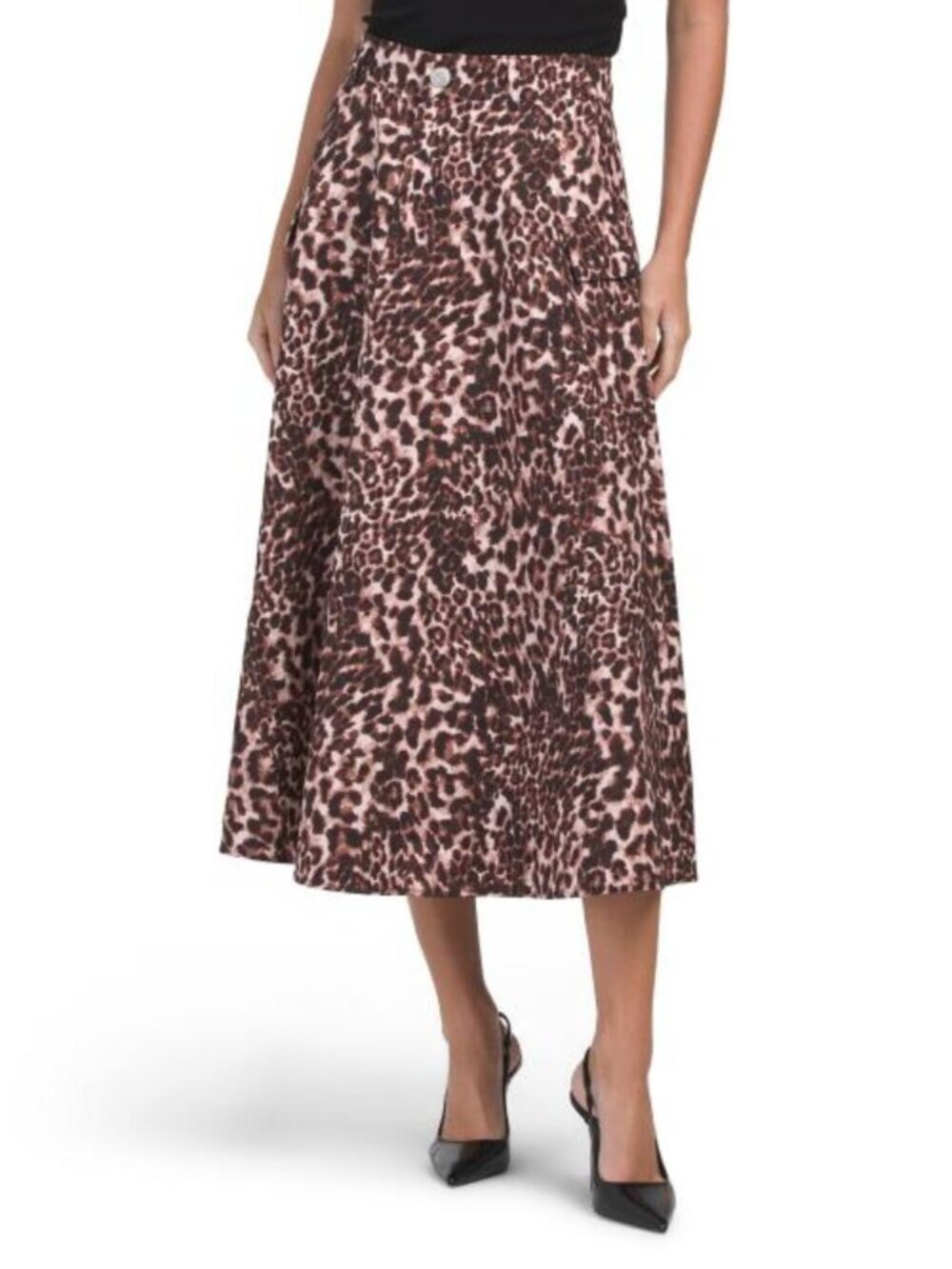 ALEXIA ADMOR Avery Cargo Midi Skirt With Belt Loops